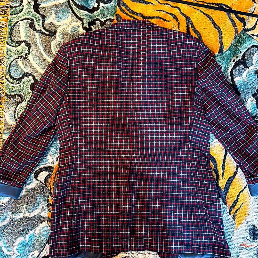 Vintage Kensington Blazer in Red/Navy Check - Picture 4 of 4